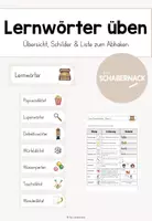Vorschau - Arbeitsblätter - Lernwörtertraining - Lernwörter üben (Kl. 1-4) - Deckblatt