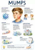 Vorschau - Arbeitsblätter - Lernposter + Arbeitsblätter zum Thema "Mumps" + Lösung & MP3 + Mindmap + Infografik - Deckblatt