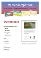 Vorschau - Arbeitsblätter - Datenschutz (4 ABs + Karteikarten + Lösungen) - Deckblatt