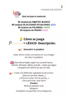 Vista previa - Unidades / Secuencias / Situaciones de Aprendizaje - 🧩 JUEGO COMPETENCIA LINGÜÍSTICA COMPLETO - página 1