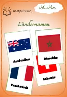 Vorschau - Bildkarten - Ländernamen – Bild- und Wortkarten - Deckblatt