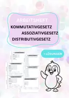 Vorschau - Arbeitsblätter - Rechengesetze — kleines Arbeitsheft - Deckblatt