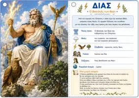 Προεπισκόπηση - Flashcards - Οι 12 Θεοί του Ολύμπου | 15 Εικονογραφημένες Κάρτες, 5 Ομαδικές Δραστηριότητες & Αφίσα - Σελίδα 1