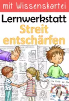 Vorschau - Unterrichtsreihen - Konflikte & Streit entschärfen - Lernwerkstatt mit Wissenskartei, Bastelvorlage und Rollenspiel - Deckblatt