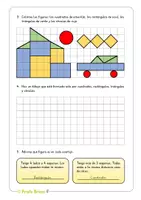 Vista previa - Hojas de trabajo - Figuras geométricas - 2º Primaria Geometría - página 3