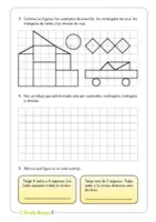 Vista previa - Hojas de trabajo - Figuras geométricas - 2º Primaria Geometría - página 1