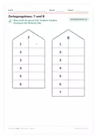 Vorschau - Stationenlernen - 🔢 Zahlen zerlegen bis 10 – Zerlegungshaus | Klasse 1 - Seite 3