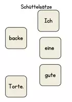 Vorschau - Aufgabenkarten - Schüttelsätze und Lesestreifen Klasse 1 verschiedene Buchstaben - Seite 2