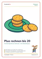 Vorschau - Arbeitsblätter - ➕ Plus rechnen bis 20 – ohne Zehnerübergang | Klasse 1 - Deckblatt