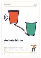 Vorschau - Arbeitsblätter - 📖 Anlaute hören – erster Laut | Klasse 1 #kostenlos - Deckblatt