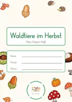 Vorschau - Arbeitsblätter - Herbst - Waldtiere im Herbst - Deckblatt
