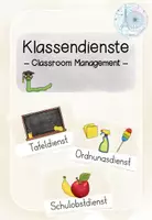 Vorschau - Poster - Classroom Management - Klassendienste - Deckblatt