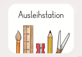 Vorschau - Bildkarten - Ausleihstation - Schilder - Seite 3