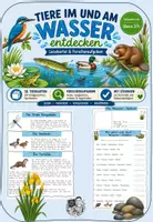 Vorschau - Unterrichtsreihen - Tiere im und am Wasser Kartei - Deckblatt