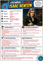Vorschau - Arbeitsblätter - Isaac Newton, Steckbrief - Seite 2