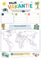 Voorbeeld - Vakantie praatplaat wereld (vanaf groep 5) - Voorblad