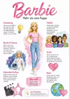 Vorschau - Arbeitsblätter - Lernposter + Arbeitsblätter zum Thema "Barbie" + Lösung & MP3 + Mindmap + Infografik - Deckblatt