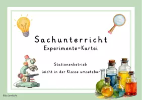 Vorschau - Stationenlernen - Experimente Kartei - Seite 1