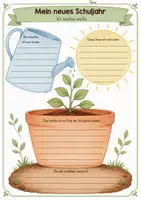 Vorschau - Arbeitsblätter - Growth Mindset - Mein neues Schuljahr Wünsche und Ziele - Seite 2