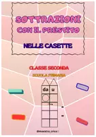 anteprima - Materiale di supporto/inclusione - SOTTRAZIONI CON IL PRESTITO - Pagina di copertina