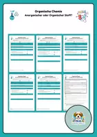 Vorschau - Arbeitsblätter - Organische oder anorganische Stoffe - Deckblatt