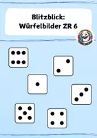 Vorschau - Fördermaterial/Inklusion - Blitzblick Würfelbilder ZR 6 - Deckblatt