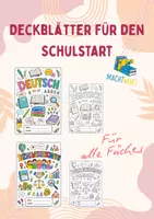 Vorschau - Arbeitsblätter - Deckblätter für den Schulstart - für alle Fächer - Deckblatt