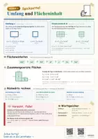 Vorschau - Poster - Umfang und Flächeninhalt Klasse 5/6 – Wiederholung - Deckblatt