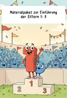 Vorschau - Arbeitsblätter - Zahleneinführung 1-10 mit Geschichte zum Zahlenlauf - Seite 1