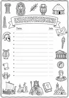 Vorschau - Mal- und Bastelvorlagen - Geschichte • Starterpaket • Klasse 5 & 6 • Ausmalvorlagen - Seite 1