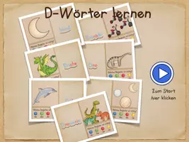 Vorschau - Fördermaterial/Inklusion - Click & Go: D-Wörter - Lesen und Artikel üben - Seite 1