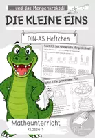 Vorschau - Arbeitsblätter - Mengenlehre am Beispiel von "Die kleine Eins und das Mengenkrokodil" - Übungsheft - Deckblatt