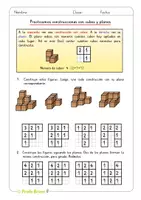 Vista previa - Hojas de trabajo - Construcciones con cubos y planos (2º y 3º prim) - página 2