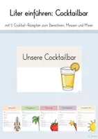 Vorschau - Stundenentwürfe - Liter einführen: Cocktailbar in der Klasse - Deckblatt