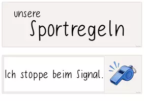 Vorschau - Merkblätter - unsere Sportregeln! Visualisierung für den Sportunterricht - Seite 1