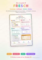 Vorschau - Poster - FRESCH-Methode Lernplakat | Die 4 Rechtschreibstrategien (Klasse 2-4) - Deckblatt