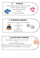 Vorschau - Mal- und Bastelvorlagen - Personenbeschreibung Fächer - Seite 1