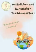 Vorschau - Arbeitsblätter - Der natürliche und künstliche Treibhauseffekt - Deckblatt