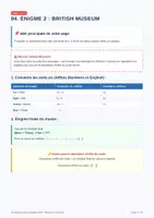 Aperçu - Jeux - Kit escape game CM1 - Anglais - Page 3
