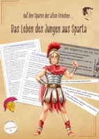 Vorschau - Stundenentwürfe - Antikes Griechenland - Erziehung der Jungen in Sparta (Geschichte, Klasse 5/6) - Deckblatt