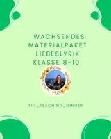 Vorschau - Stundenentwürfe - Materialpaket Liebeslyrik Klasse 8-10 - Deckblatt