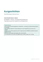 Vorschau - Unterrichtsreihen - Kurzgeschichten - Unterrichtsreihe Klasse 8-10 - Seite 1