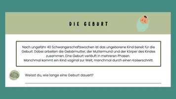 Vorschau - Stundenentwürfe - PPT & Stundenentwurf Die Geburt inkl Lösungen - Körper Liebe Respekt Teil 6 - Biologie - Seite 3