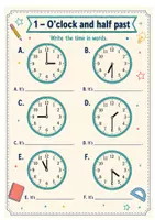 Vorschau - Arbeitsblätter - What time is it - Arbeitsblätter mit Lösungen Klasse 5-6 - Seite 2
