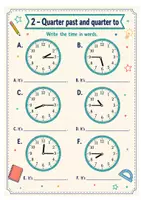 Vorschau - Arbeitsblätter - What time is it - Arbeitsblätter mit Lösungen Klasse 5-6 - Seite 3