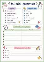 Vorschau - Arbeitsblätter - Todo sobre mi, saludos y mini-entrevista - Seite 3