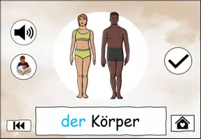 Vorschau - Interaktives Material - DaZ - Interaktives Wortschatztraining "Der Körper" DaZ / DaF / Deutsch - Seite 3