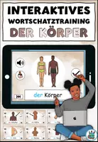 Vorschau - Interaktives Material - DaZ - Interaktives Wortschatztraining "Der Körper" DaZ / DaF / Deutsch - Deckblatt