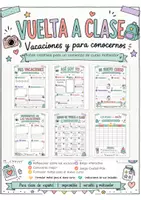 Vorschau - Arbeitsblätter - Vuelta a clase: Vacaciones y conocernos - Deckblatt