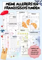 Vorschau - Unterrichtsreihen - Meine ersten Französischstunden - ansprechendes Materialbundle für den Anfangsunterricht - Deckblatt